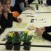 Elels ont toutes reçues un petit pot de fleurs…
